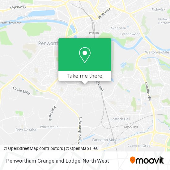 Penwortham Grange and Lodge map