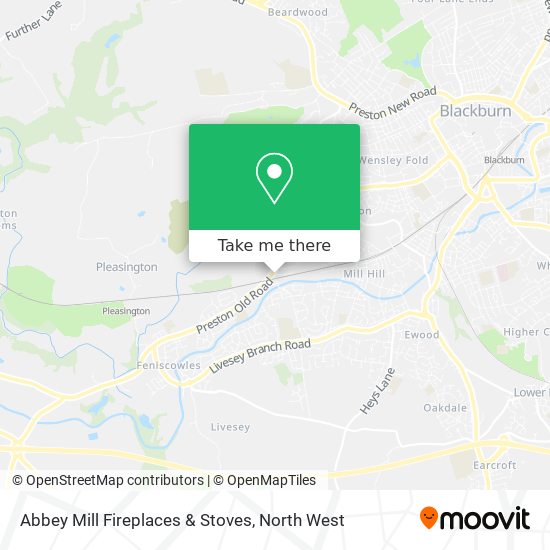 Abbey Mill Fireplaces & Stoves map