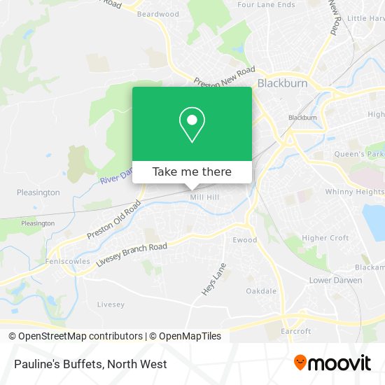 Pauline's Buffets map