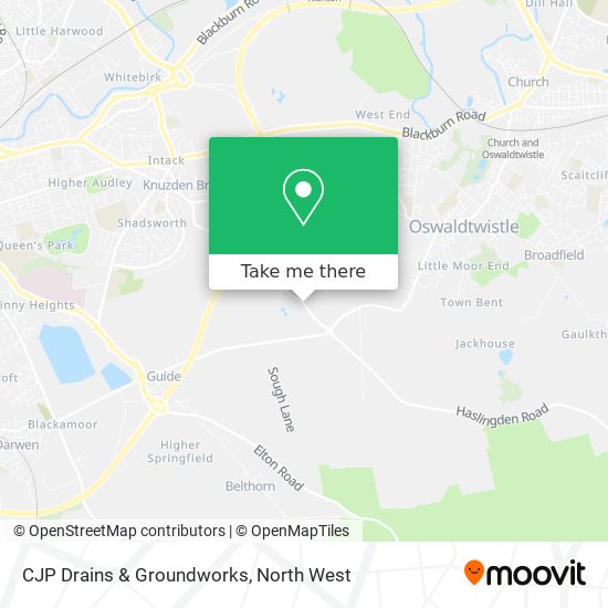 CJP Drains & Groundworks map