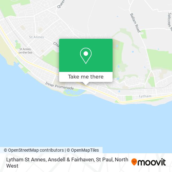 Lytham St Annes, Ansdell & Fairhaven, St Paul map