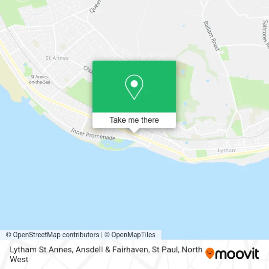 Lytham St Annes, Ansdell & Fairhaven, St Paul map