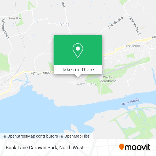 Bank Lane Caravan Park map