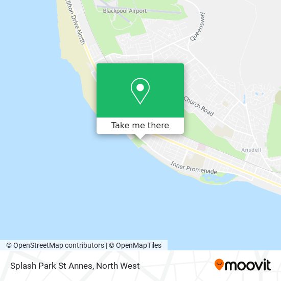 Splash Park St Annes map
