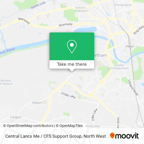Central Lancs Me / CFS Support Group map