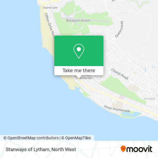 Stanways of Lytham map