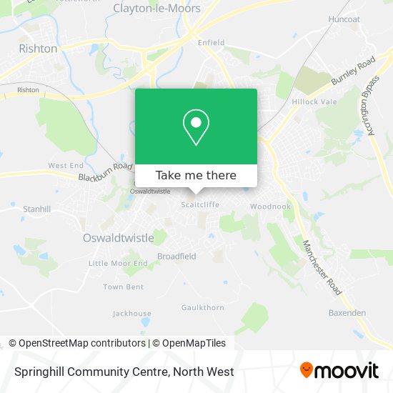 Springhill Community Centre map