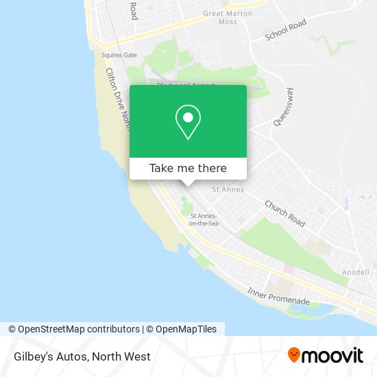 Gilbey's Autos map