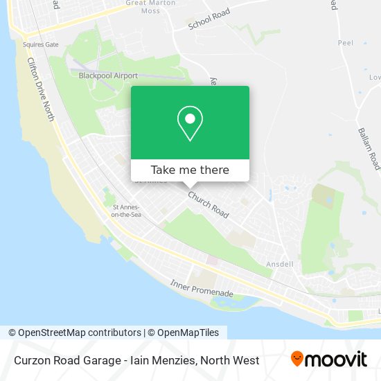 Curzon Road Garage - Iain Menzies map