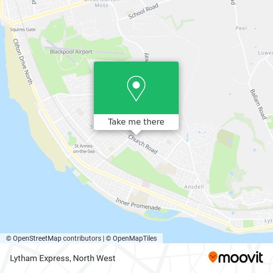 Lytham Express map