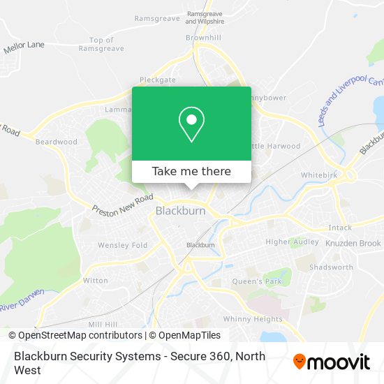 Blackburn Security Systems - Secure 360 map