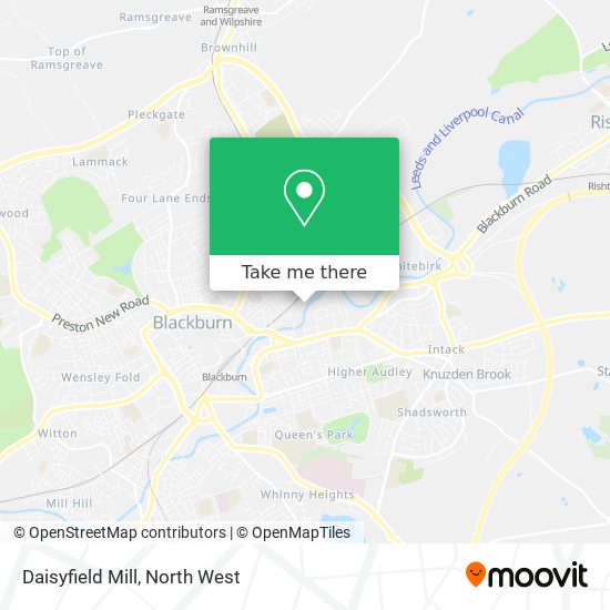 Daisyfield Mill map
