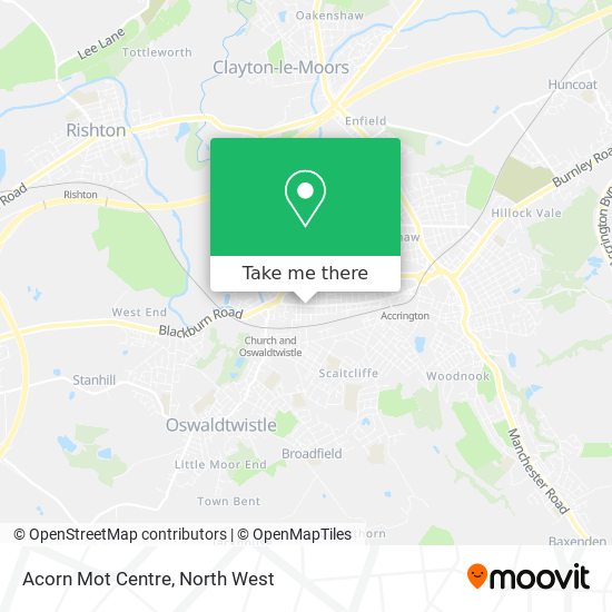 Acorn Mot Centre map
