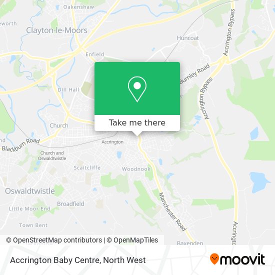 Accrington Baby Centre map