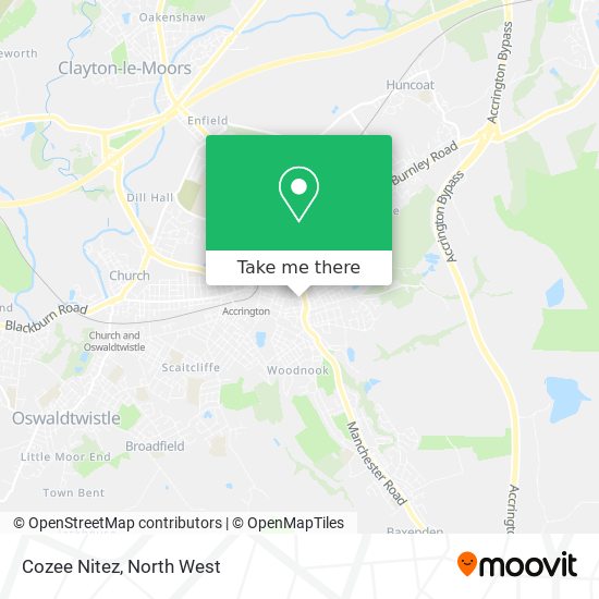 Cozee Nitez map