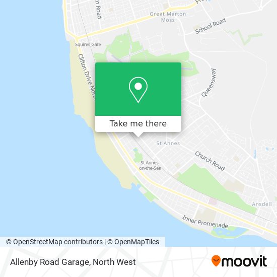 Allenby Road Garage map