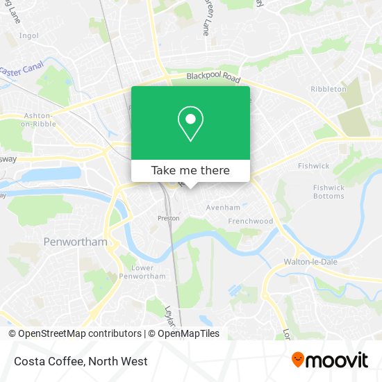Costa Coffee map