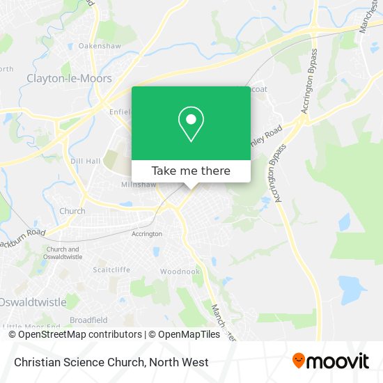 Christian Science Church map