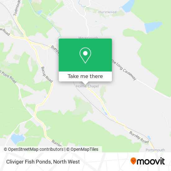 Cliviger Fish Ponds map