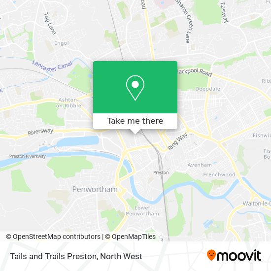 Tails and Trails Preston map