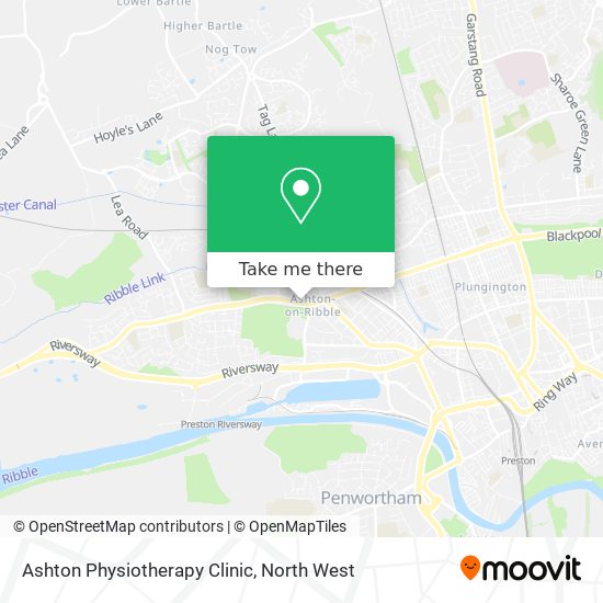 Ashton Physiotherapy Clinic map