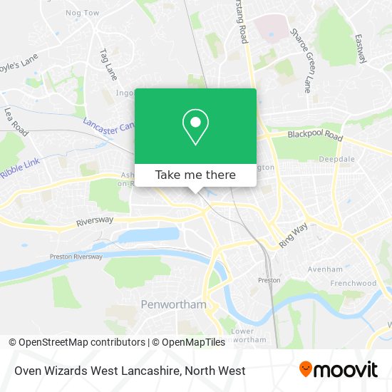 Oven Wizards West Lancashire map