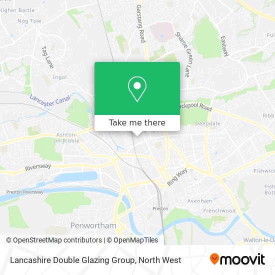 Lancashire Double Glazing Group map