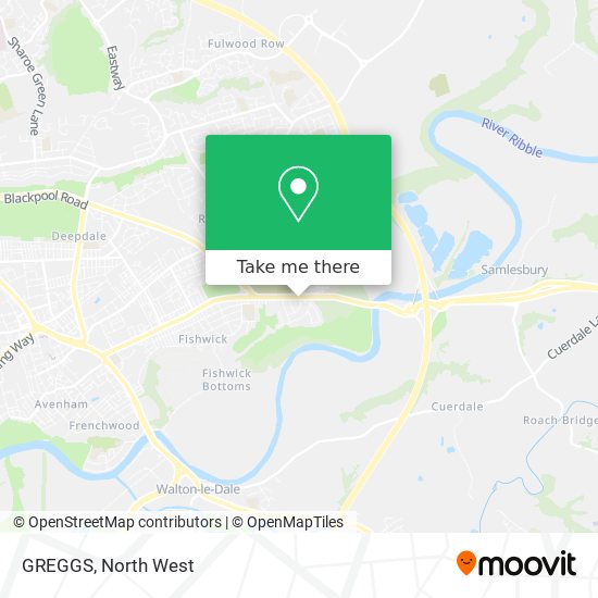 GREGGS map