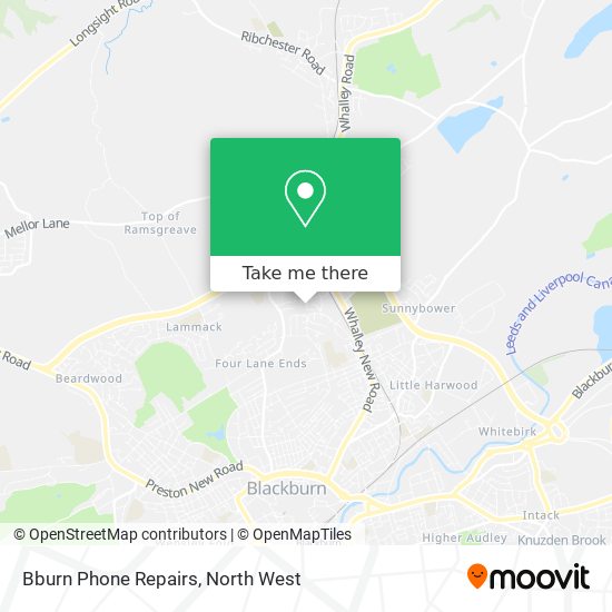 Bburn Phone Repairs map