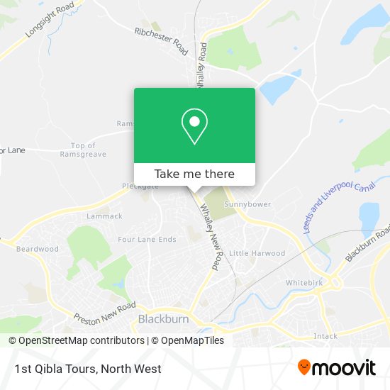 1st Qibla Tours map