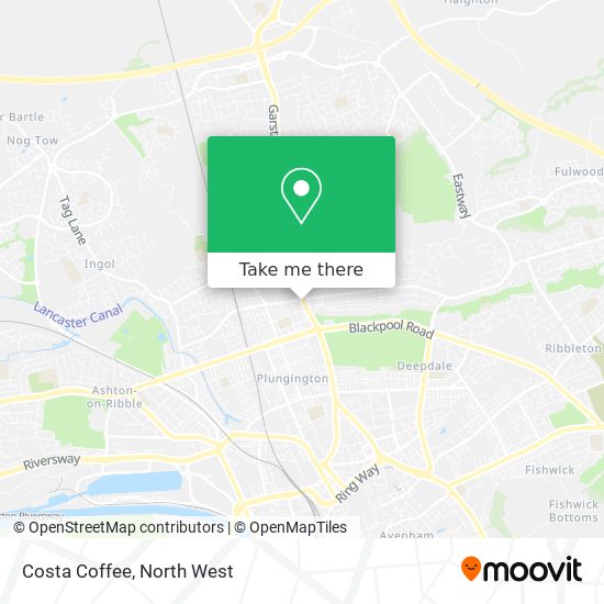 Costa Coffee map