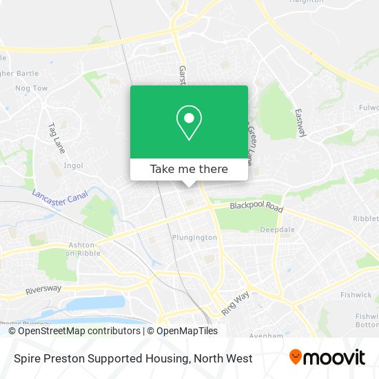 Spire Preston Supported Housing map