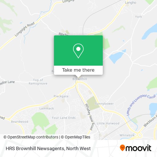 HRS Brownhill Newsagents map