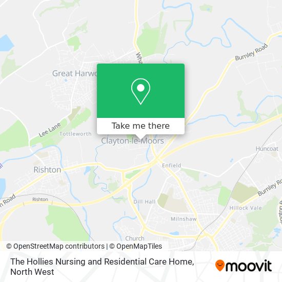 The Hollies Nursing and Residential Care Home map