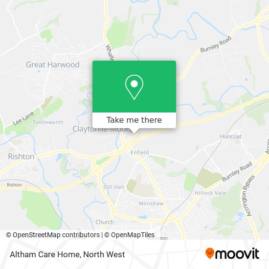 Altham Care Home map