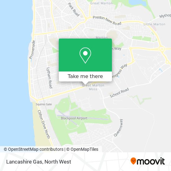 Lancashire Gas map
