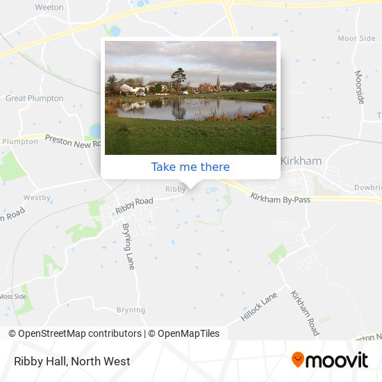 Ribby Hall map