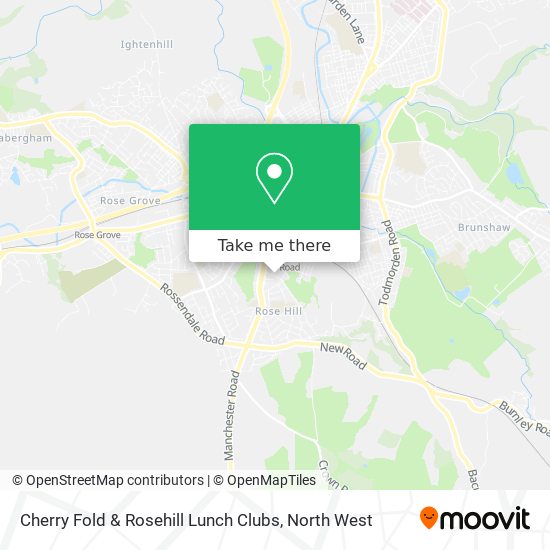 Cherry Fold & Rosehill Lunch Clubs map