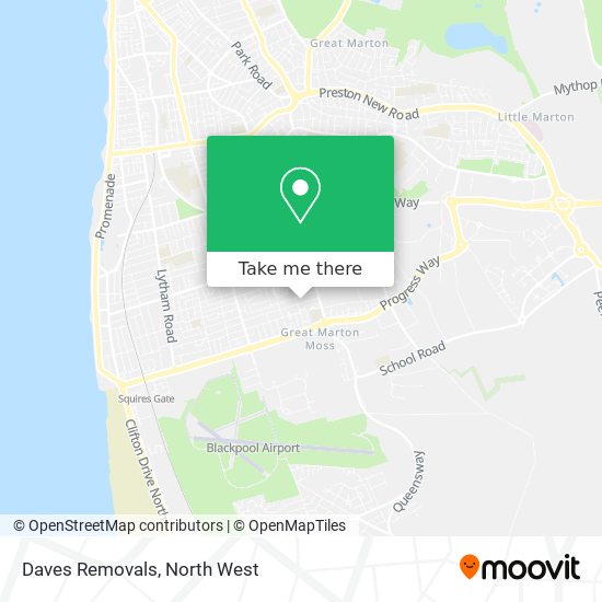 Daves Removals map
