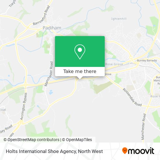 Holts International Shoe Agency map