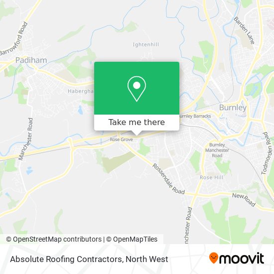 Absolute Roofing Contractors map