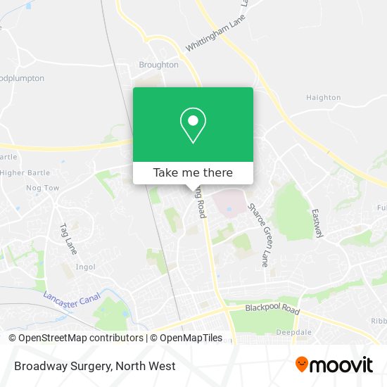 Broadway Surgery map