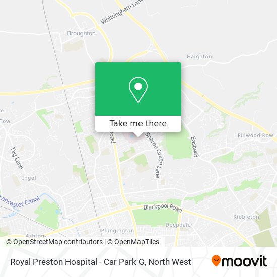 Royal Preston Hospital - Car Park G map