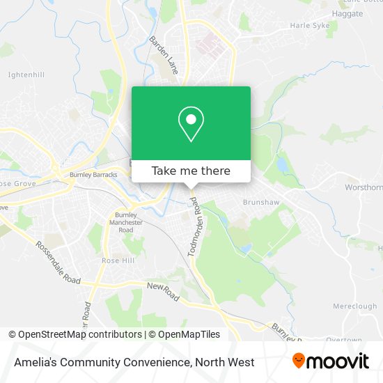 Amelia's Community Convenience map
