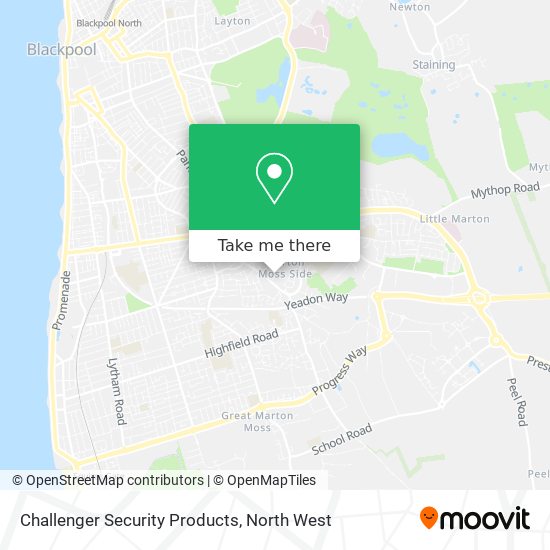 Challenger Security Products map