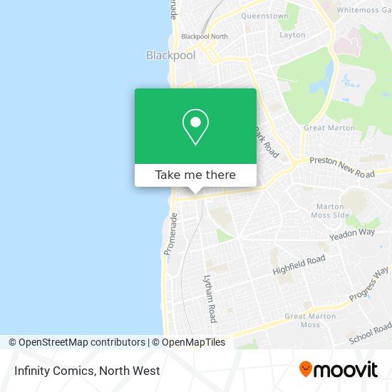 Infinity Comics map