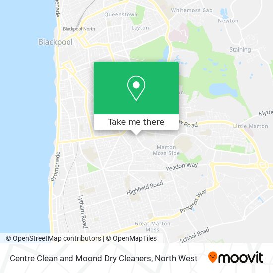 Centre Clean and Moond Dry Cleaners map
