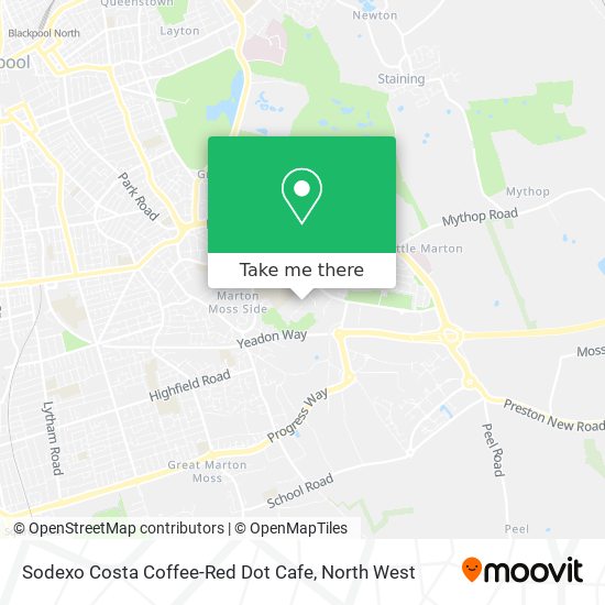 Sodexo Costa Coffee-Red Dot Cafe map
