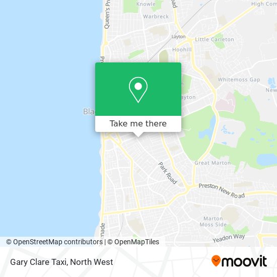 Gary Clare Taxi map
