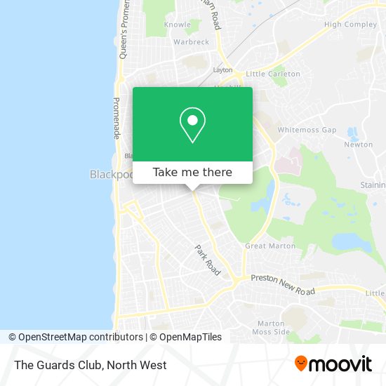 The Guards Club map